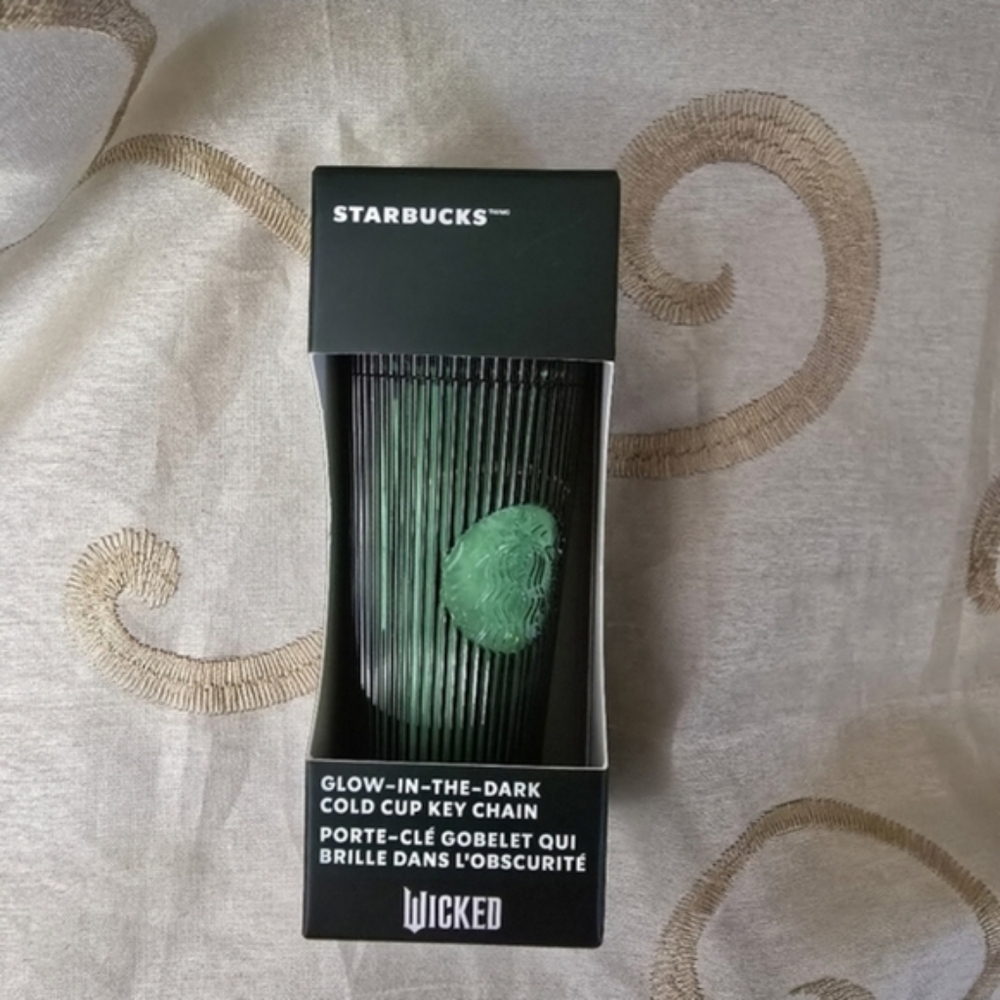 Starbucks Wicked Elphaba Glow-in-the-Dark Keychain